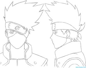 Como dibujar a Kakashi Hatake (rostro y cuerpo) Naruto Shippuden