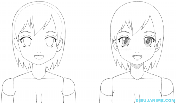 Como dibujar a una mujer anime (cuerpo y rostro) – Paso a paso – Dibujanime!